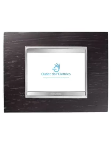 Gewiss GW16203LW lux 3p plaque wengé